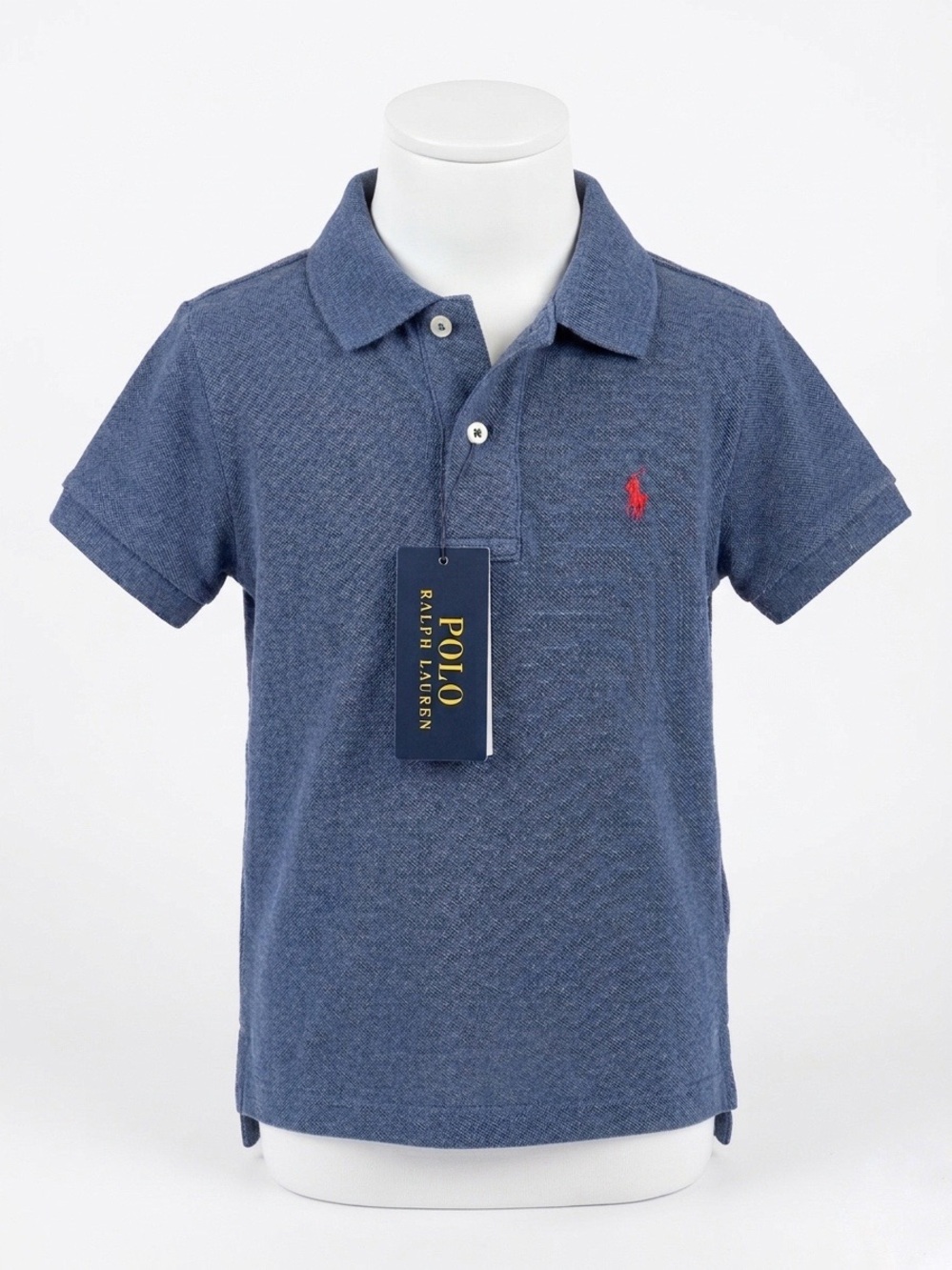 NWT Polo Ralph Lauren Boys Classic Fit Pique Polo Shirt – Blue, Size 3T